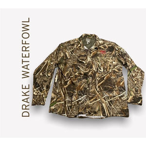 DRAKE WATERFOWL MEN'S CAMO FLYWEIGHT WINGSHOOTERS HUNTING SHIRT 3X